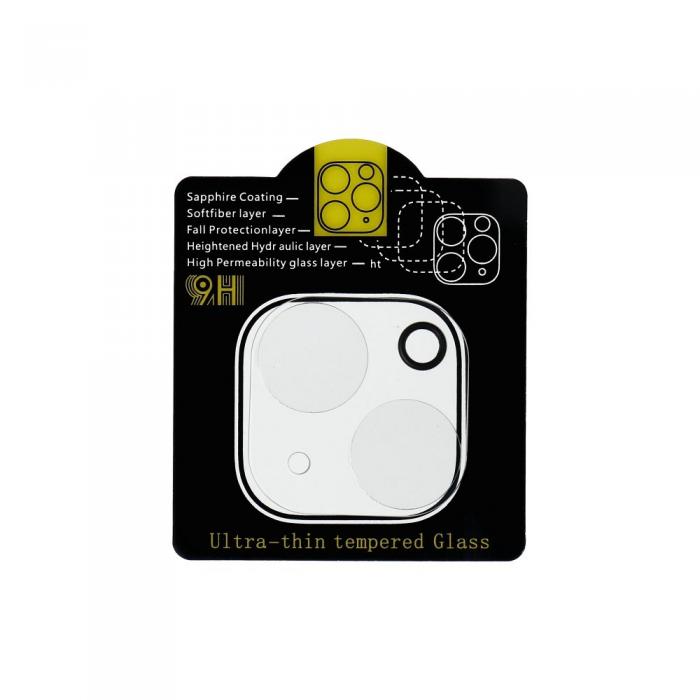 OEM - 5D Full Glue Kameralinsskydd i Hrdat glas fr iPhone 13 / 13 Mini