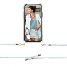 Boom of Sweden - Boom iPhone 13 skal med mobilhalsband- Rope MintWhite