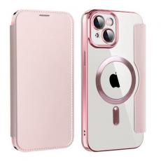 A-One Brand - iPhone 14 Plus Magsafe Plånboksfodral RFID Flip - Rosa