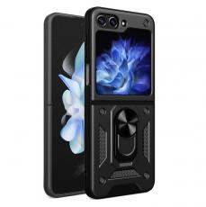 A-One Brand - Galaxy Z Flip 5 Mobilskal Hybrid Armor Camshield - Svart