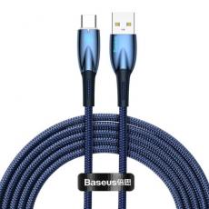 BASEUS - Baseus Glimmer USB-A till USB-C 100W Kabel 2m - Blå