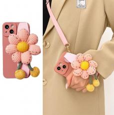 A-One Brand - Pumpkin Handrem iPhone 13 Pro Max Skal - Rosa