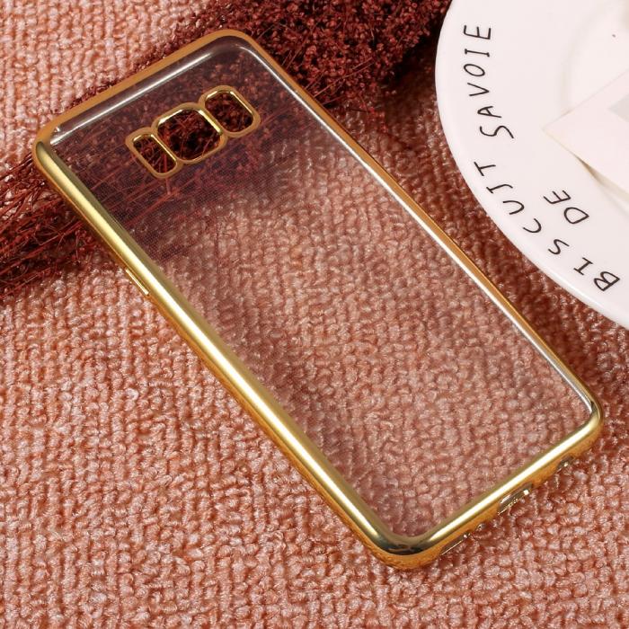 A-One Brand - Gel Mobilskal till Samsung Galaxy S8 Plus - Guld