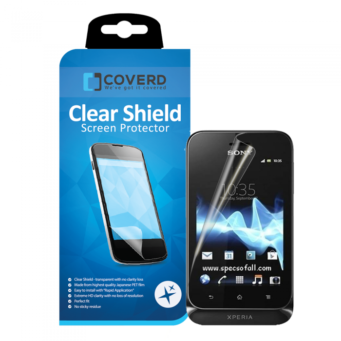CoveredGear Clear Shield skrmskydd till Sony Xperia Tipo