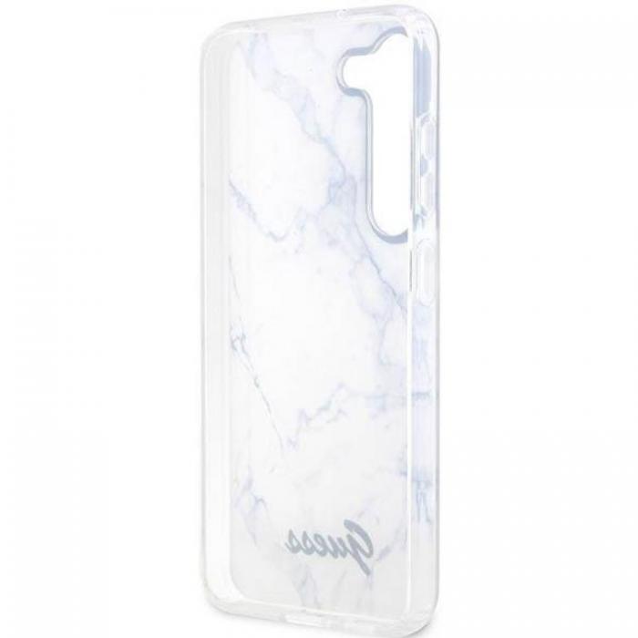 Guess - Guess Galaxy S23 Mobilskal Marble - Vit