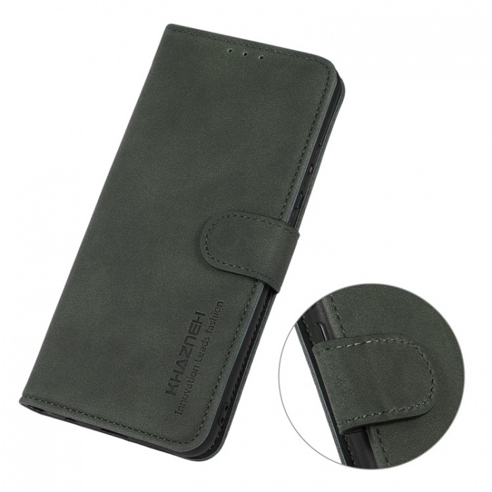 KHAZNEH - KHAZNEH Sony Xperia 10 V Plnboksfodral Textured Flip - Grn