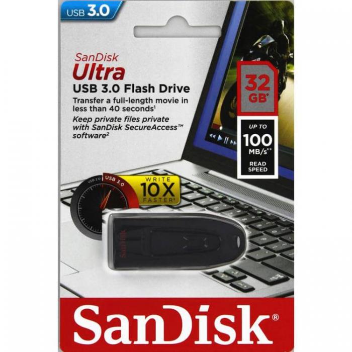Sandisk - SANDISK USB-minne 3.0 Ultra 32GB 100MB/s
