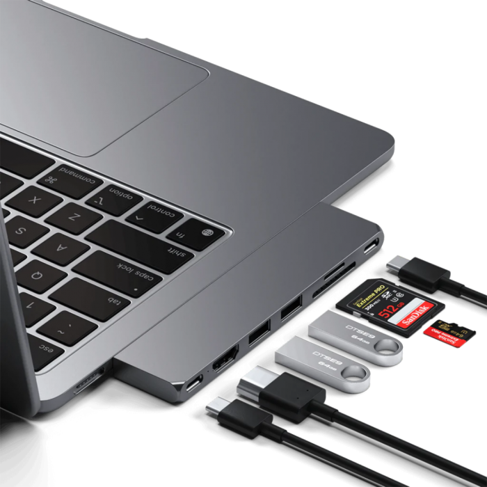 UTGATT1 - Satechi USB-C Pro Hub Slim - Rymdgr