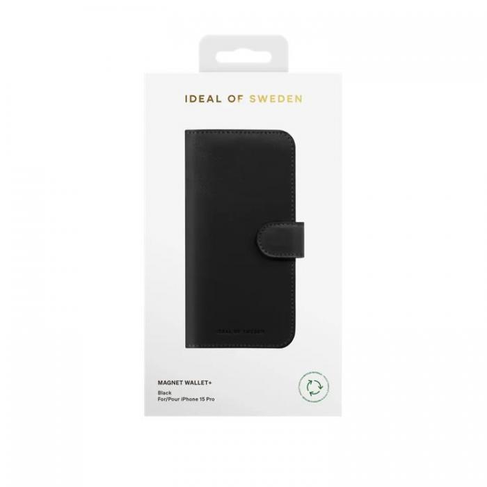 iDeal of Sweden - iDeal of Sweden iPhone 15 Pro Plnboksfodral Magnet - Svart