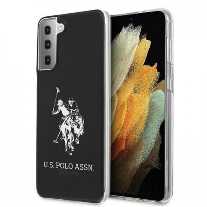 US Polo - US Polo Shiny Big Logo Skal Galaxy S21 - Svart