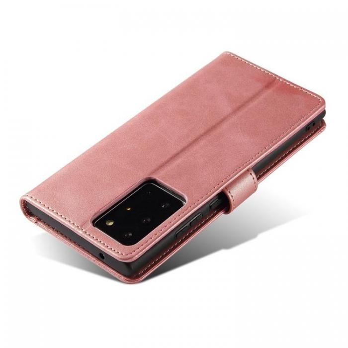 UTGATT5 - Magnet Elegant Kickstand Fodral Samsung Galaxy Note20 Ultra - Rosa