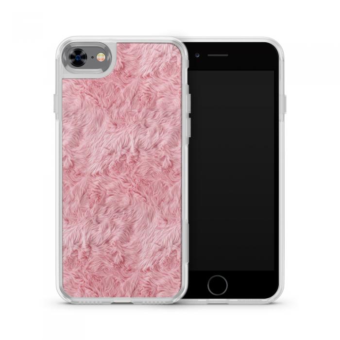 UTGATT5 - Fashion mobilskal till Apple iPhone 7 - Pink Fur