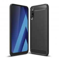 A-One Brand - Carbon Brushed Mobilskal till Samsung Galaxy A70 - Svart