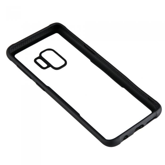 UTGATT1 - GEAR Mobilskal med Tempererat Glas Svart Samsung S9