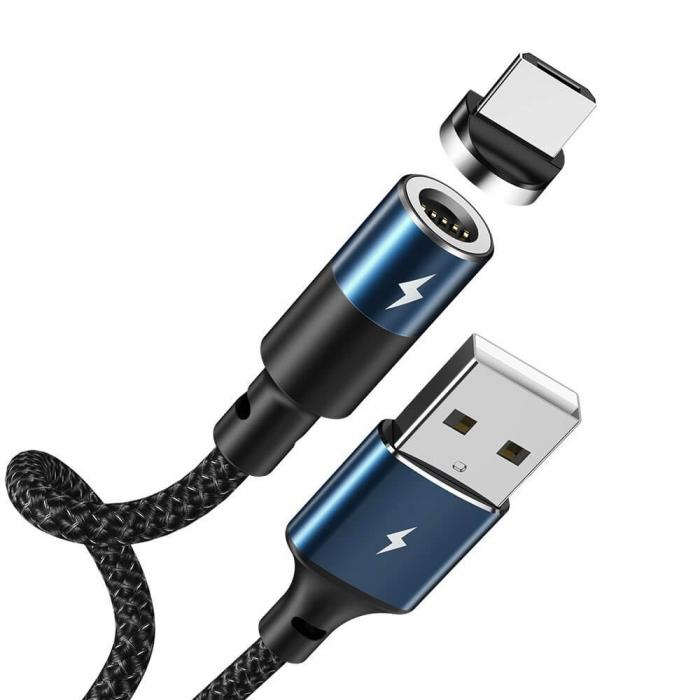 Remax - Remax Zigie magnetisk Kabel USB micro USB 3A 1.2m Svart