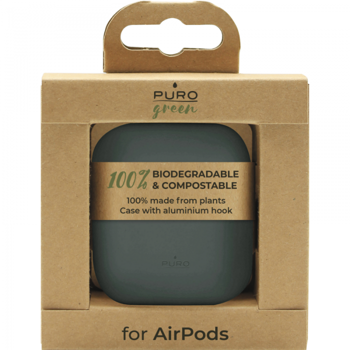 UTGATT1 - Puro - ECO Biodegradable Case AirPods 2016/19 W/Carabin - Gr