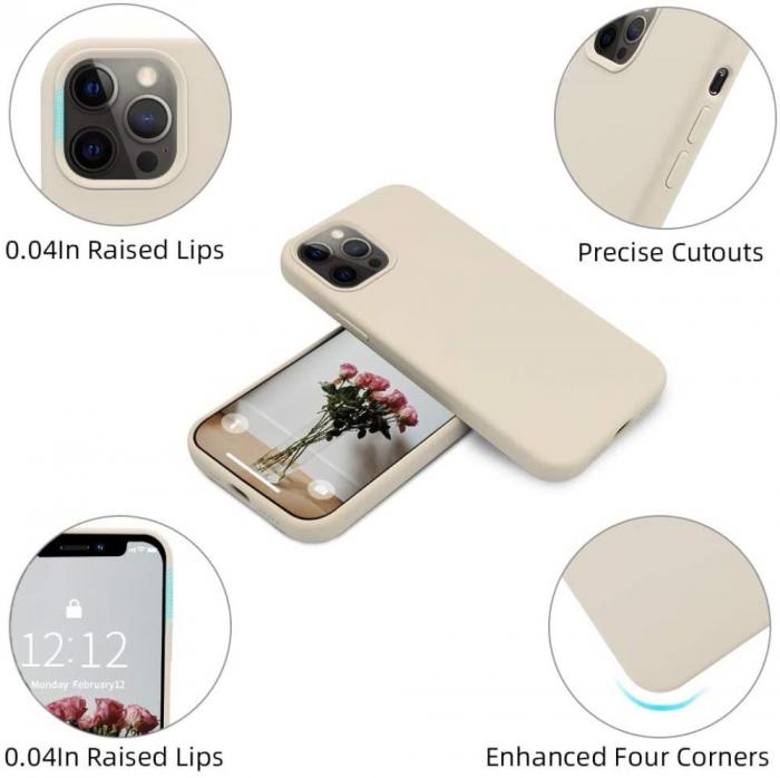 OEM - Liquid Silicone Skal iPhone 13 Pro Max - Beige