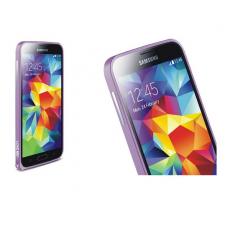 Love Mei - LOVE MEI 0,7mm Metal Bumper till Samsung Galaxy S5 (Lila)