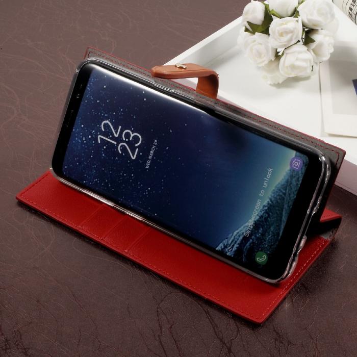 UTGATT4 - Mercury Romance Plnboksfodral till Samsung Galaxy S8 - Rd
