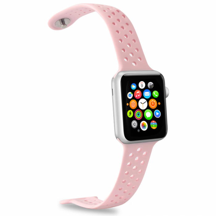 UTGATT5 - Celly Silikonarmband fr Apple Watch - Rosa