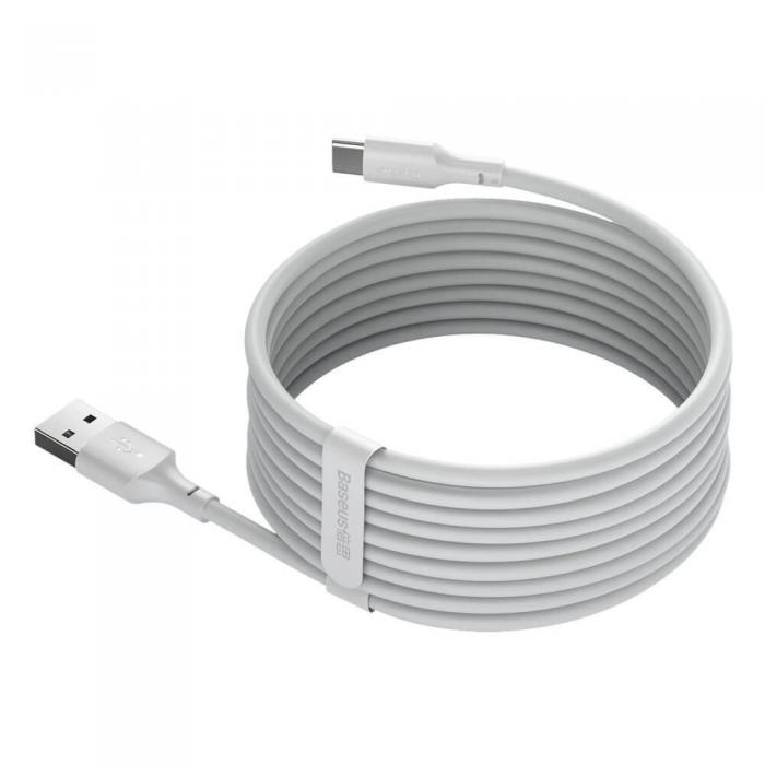 BASEUS - Baseus 2-pack USB-A till USB-C Kabel 40 W 5 A 1,5 m Vit