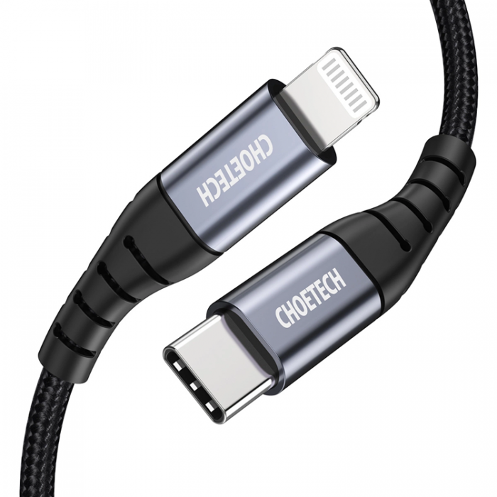 Choetech - Choetech USB-C Till Lightning MFi Kabel 3m - Svart