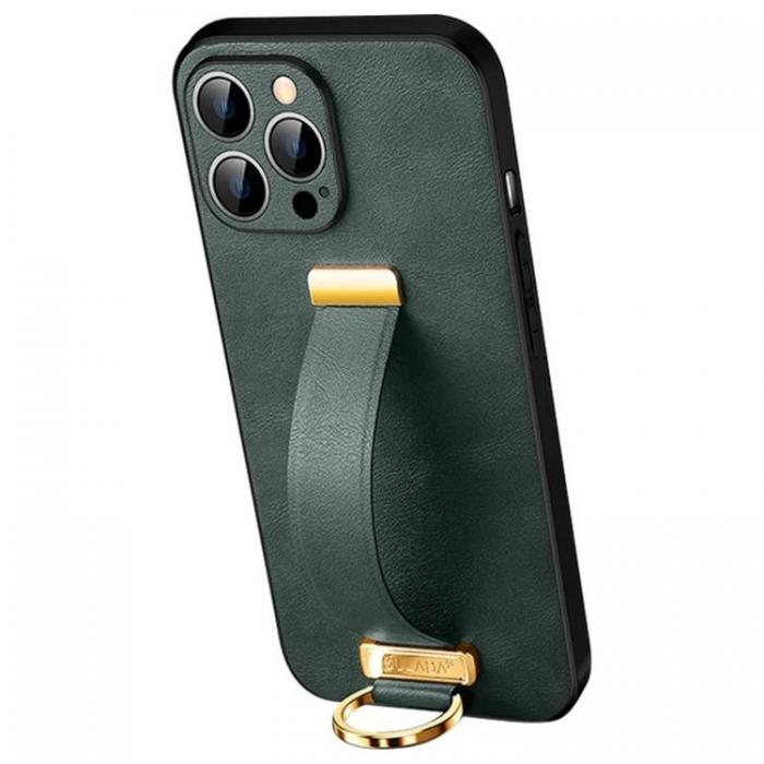 SULADA - SULADA iPhone 14 Pro Mobilskal Kickstand med Wristband - Grn