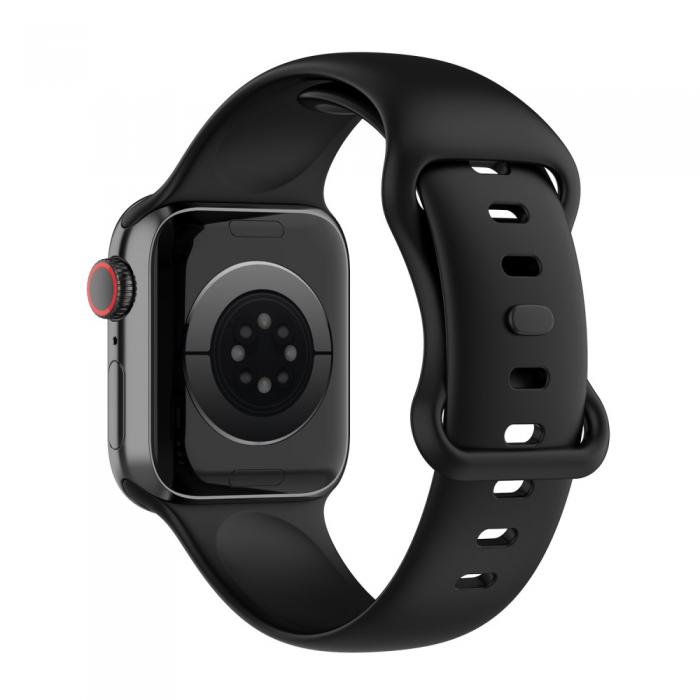 A-One Brand - Apple Watch 7 (45mm) Armband Silikon - Svart
