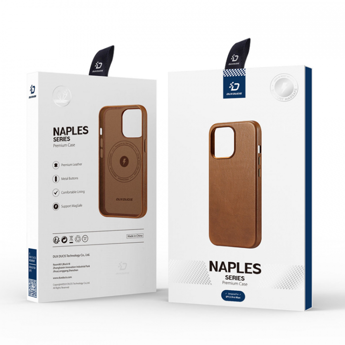 Dux Ducis - Dux Ducis iPhone 13 Pro Max Skal MagSafe Naples - Brun