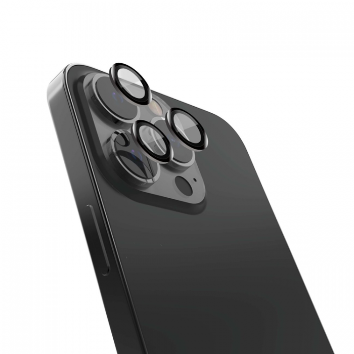 UTGATT1 - Raptic iPhone 14 Pro Max KameraLinsskydd i Hrdat Glas Armor