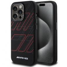 Mercedes - AMG iPhone 15 Pro Mobilskal MagSafe Silikon Large Rhombuses