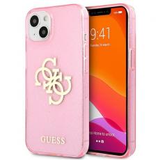 Guess - Guess Glitter 4g Big Logo Skal iPhone 13 Mini - Rosa