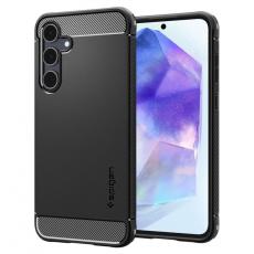 Spigen - Spigen Galaxy A55 5G Mobilskal Rugged Armor - Svart