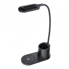 OEM - LED-skrivbordslampa med trådlös laddare 10W HT-513 svart