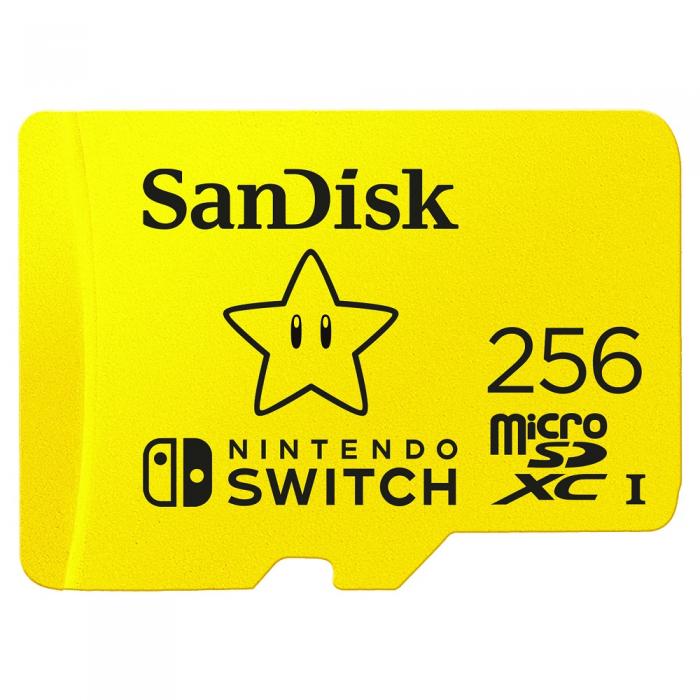 UTGATT1 - SANDISK Minneskort MicroSDXC fr Nintendo Switch 256GB UHS-I,100/90