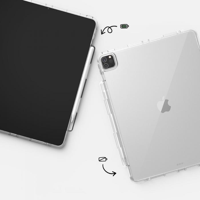 UTGATT4 - Ringke Fusion Fodral TPU Bumper iPad Pro 12.9'' 2021 - Svart