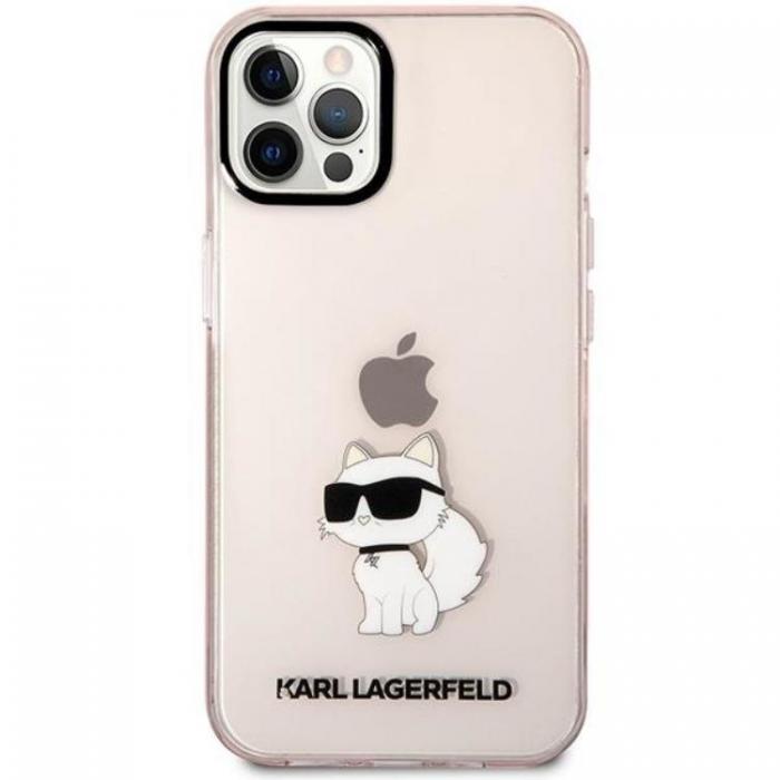 KARL LAGERFELD - Karl Lagerfeld iPhone 12/12 Pro Mobilskal Ikonik Choupette - Rosa