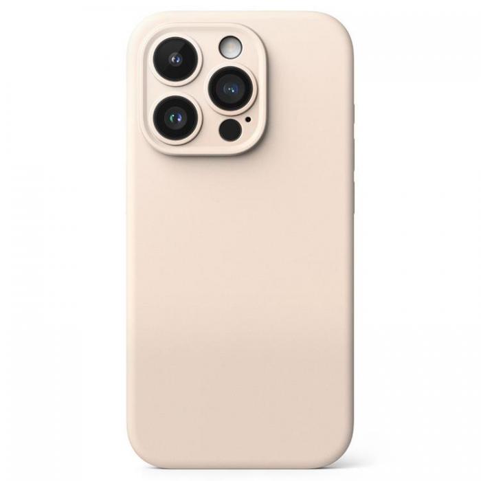 Ringke - Ringke iPhone 15 Pro Mobilskal Magsafe Silikon - Rosa Sand