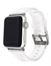 A-One Brand - Apple Watch 4/5/6/7/8/SE (38/40/41mm) Silikon Armband - Clear