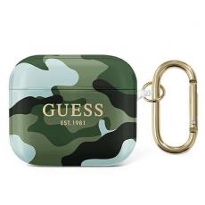 Guess - Guess Skal Khaki Camo Collection Airpods 3 - Grön