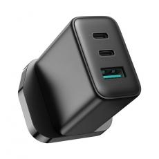 Joyroom - Joyroom UK Väggladdare 2x USB-C/USB-A 32W - Svart