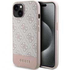 Guess - Guess iPhone 15/14/13 Mobilskal 4G Stripe Collection - Rosa