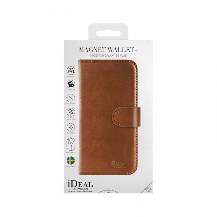 UTGATT4 - iDeal of Sweden Magnet Wallet+ Samsung Galaxy S9 Plus Brown