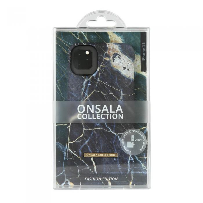 Onsala - ONSALA Mobilskal Soft Black Galaxy Marble iPhone 11