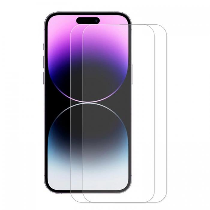 A-One Brand - [2-PACK] iPhone 15 Pro Max Hrdat Glas Skrmskydd - Clear
