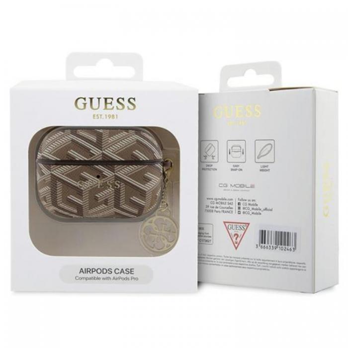 Guess - Guess AirPods Pro Skal GCube Charm - Brun
