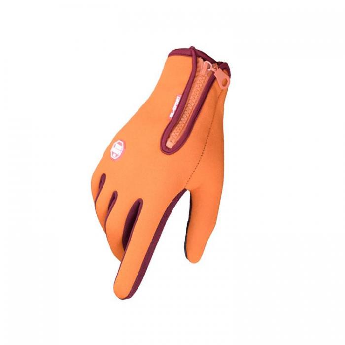 A-One Brand - Vattenavvisande Touchvantar / Handskar - Medium - Orange
