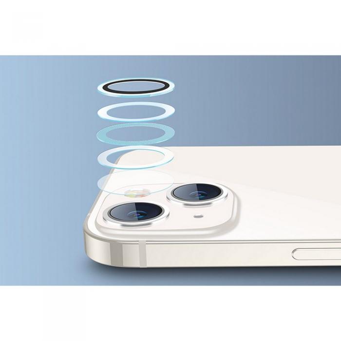UTGATT1 - ESR iPhone 14/14 Plus Linsskydd i Hrdat Glas - Svart