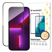 Wozinsky - Wozinsky iPhone 15 Pro Max Skärmskydd i Härdat Glas Full Glue - Svart