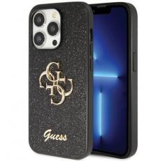 Guess - Guess iPhone 14 Pro Mobilskal Glitter Script Big 4G - Svart